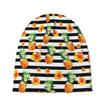 Pineapple And Hibiscus Striped Print Beanie
