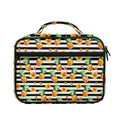 Pineapple And Hibiscus Striped Print Briefcase Bible Bag