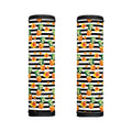 Pineapple And Hibiscus Striped Print Handle Covers