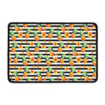 Pineapple And Hibiscus Striped Print Kitchen Mat