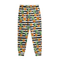 Pineapple And Hibiscus Striped Print Sweatpants