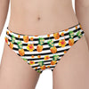 Pineapple And Hibiscus Striped Print Women's Panties