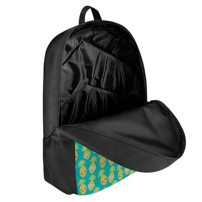 Pineapple Emoji Pattern Print 17 Inch Backpack