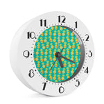 Pineapple Emoji Pattern Print Alarm Clock