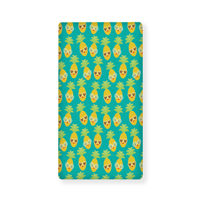 Pineapple Emoji Pattern Print Baby Crib Sheet
