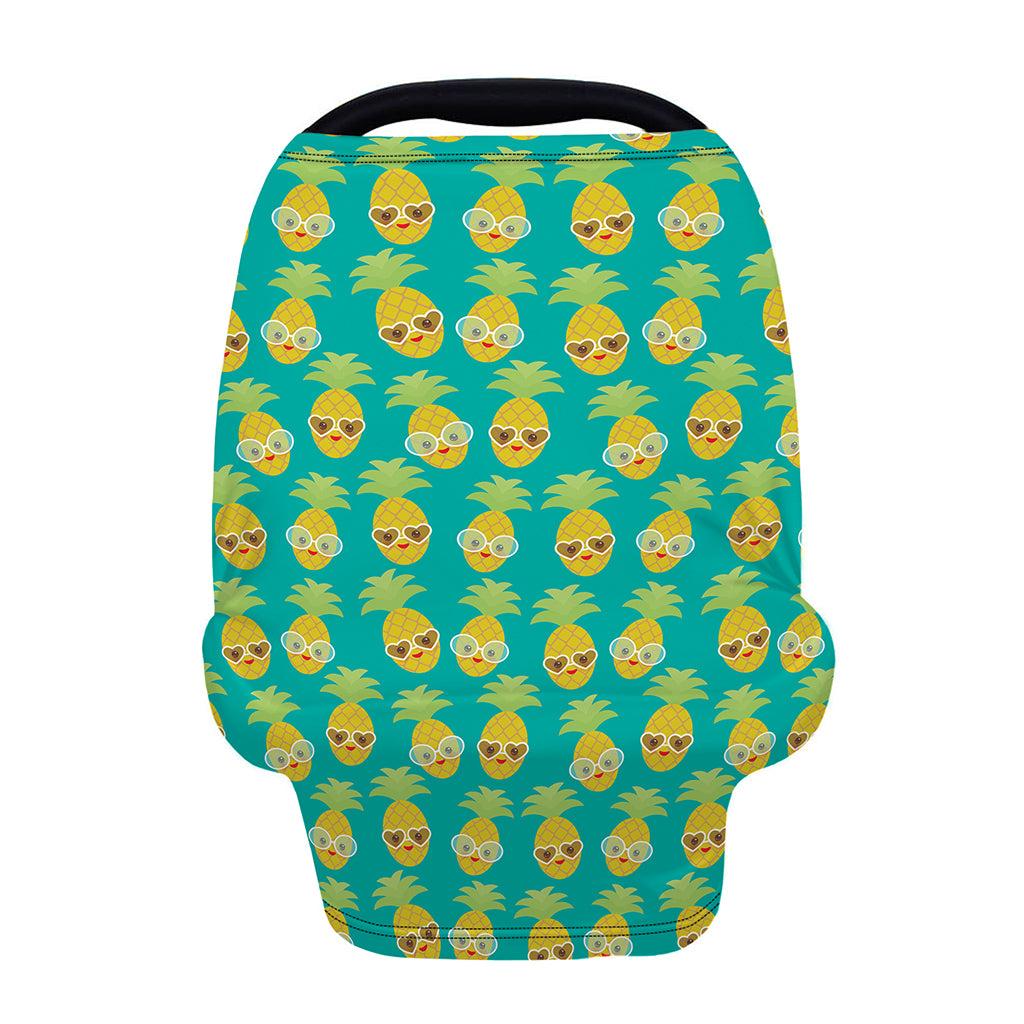 Pineapple Emoji Pattern Print Baby Seat Cover