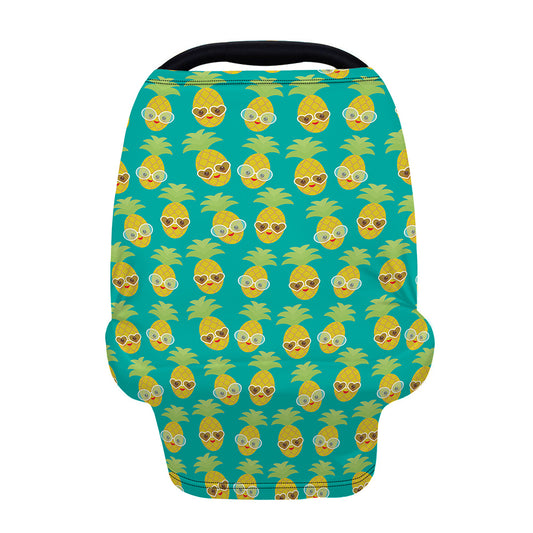 Pineapple Emoji Pattern Print Baby Seat Cover