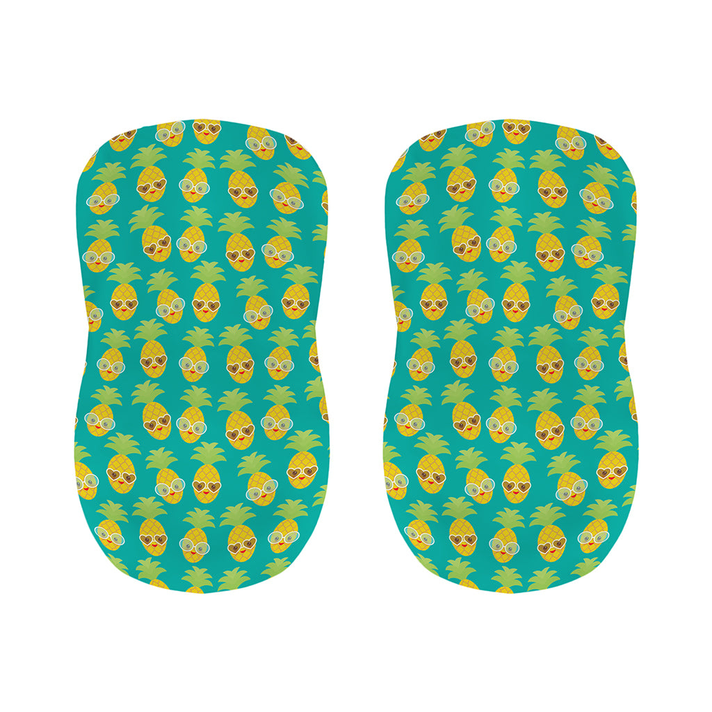 Pineapple Emoji Pattern Print Bar Stool Covers
