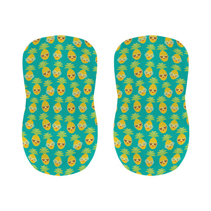 Pineapple Emoji Pattern Print Bar Stool Covers