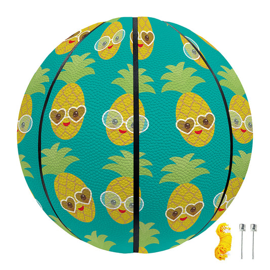 Pineapple Emoji Pattern Print Basketball