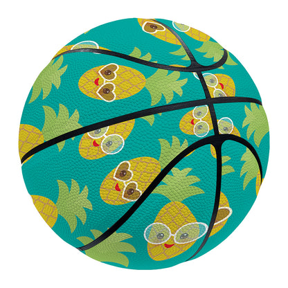 Pineapple Emoji Pattern Print Basketball