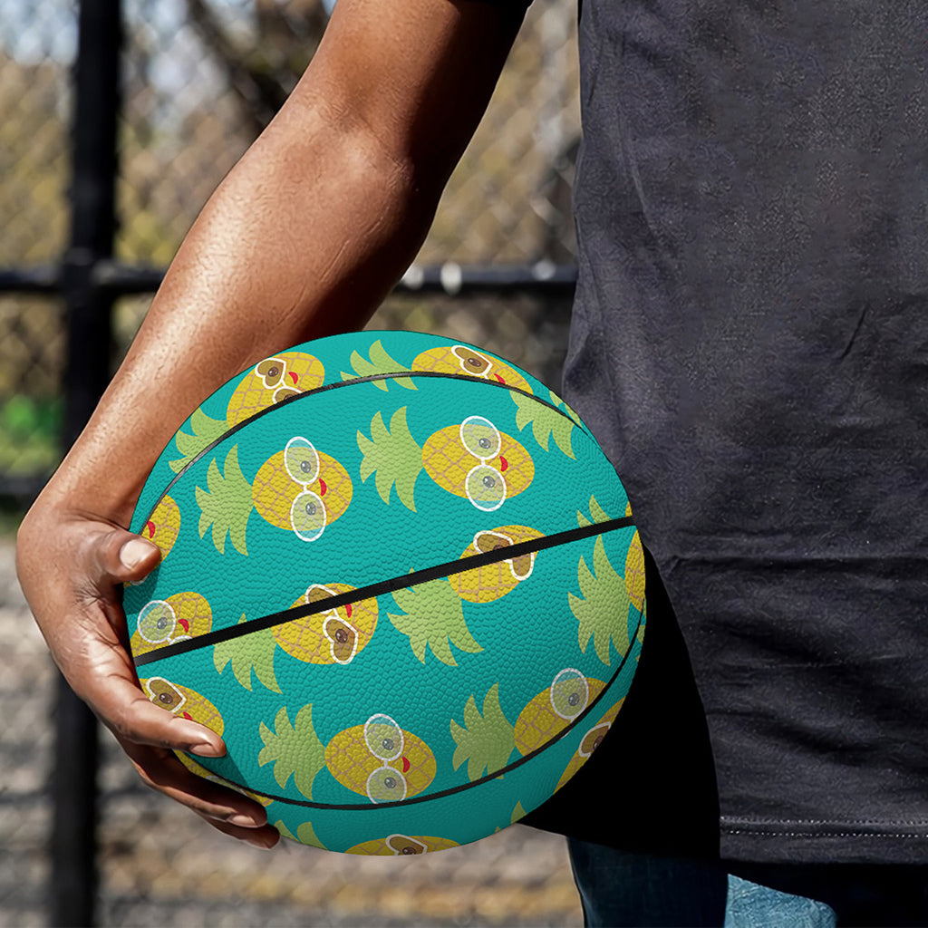 Pineapple Emoji Pattern Print Basketball