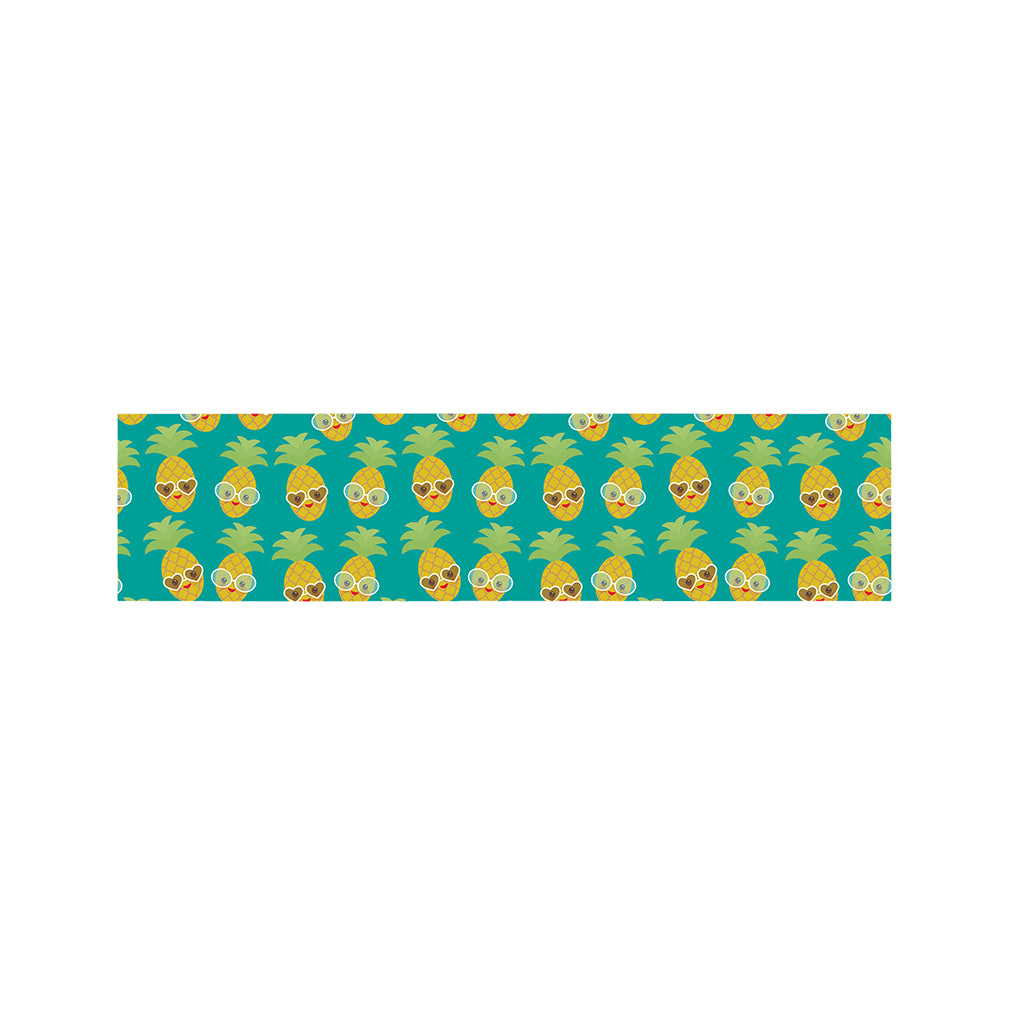 Pineapple Emoji Pattern Print Bed Runner