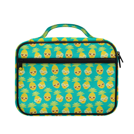 Pineapple Emoji Pattern Print Briefcase Bible Bag