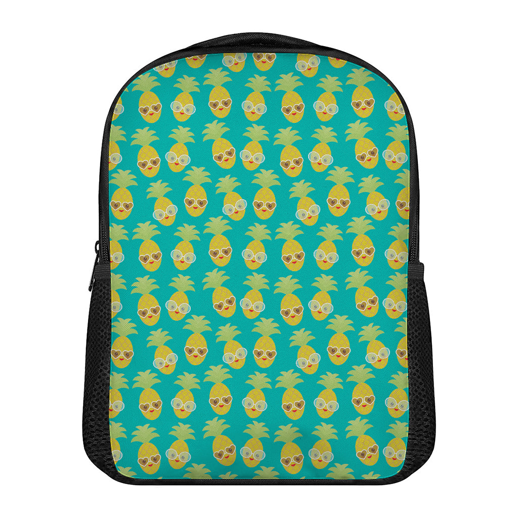 Pineapple Emoji Pattern Print Casual Backpack