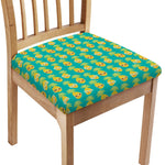 Pineapple Emoji Pattern Print Chair Cushion Cover