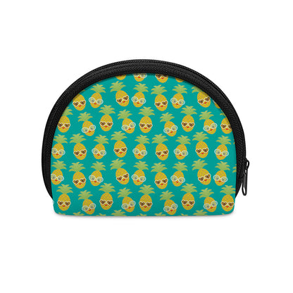 Pineapple Emoji Pattern Print Coin Purse