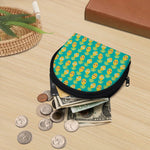 Pineapple Emoji Pattern Print Coin Purse