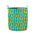 Pineapple Emoji Pattern Print Collapsible Laundry Basket