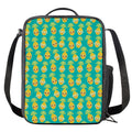 Pineapple Emoji Pattern Print Crossbody Lunch Bag