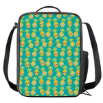 Pineapple Emoji Pattern Print Crossbody Lunch Bag
