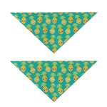 Pineapple Emoji Pattern Print Dog Bandana