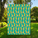 Pineapple Emoji Pattern Print Garden Flag