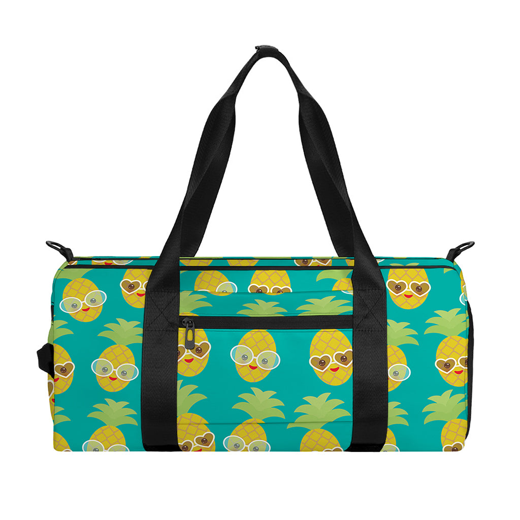 Pineapple Emoji Pattern Print Gym Bag