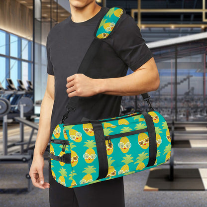 Pineapple Emoji Pattern Print Gym Bag