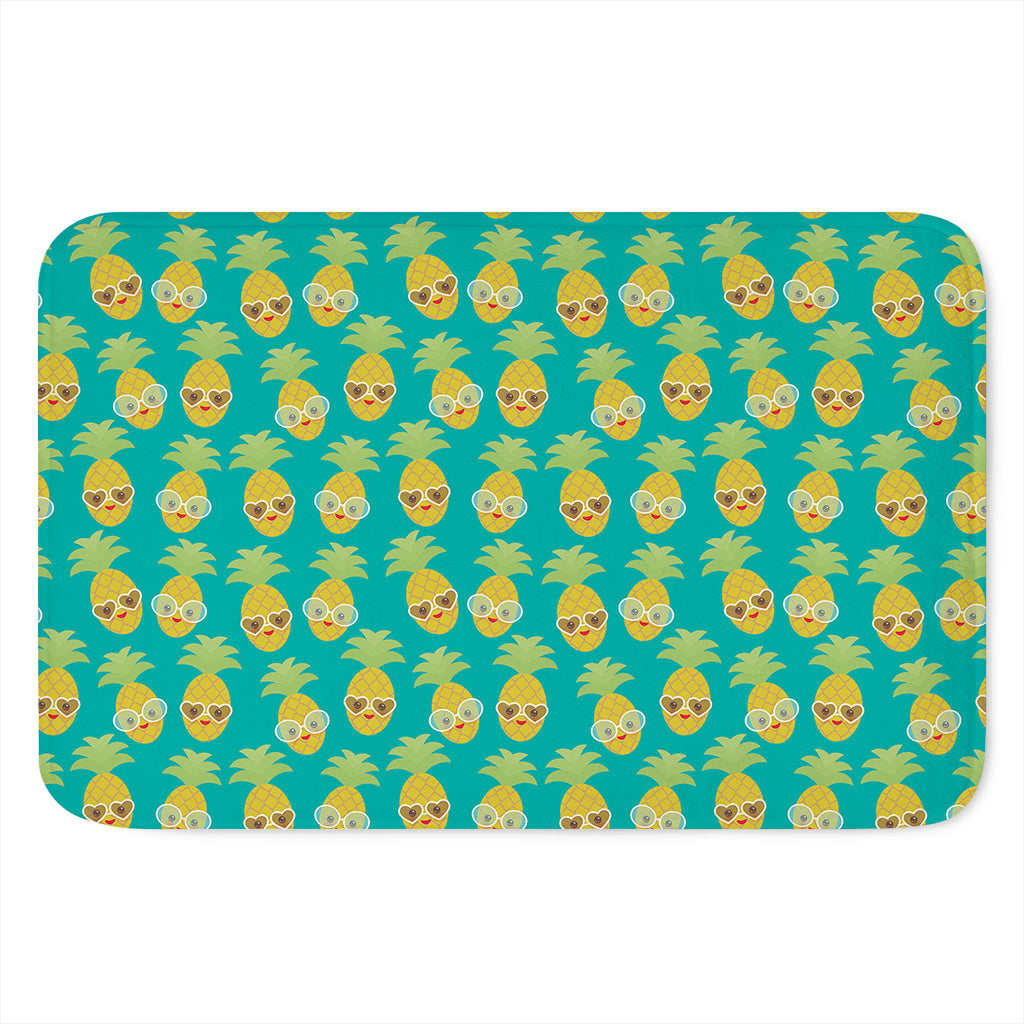 Pineapple Emoji Pattern Print Indoor Door Mat