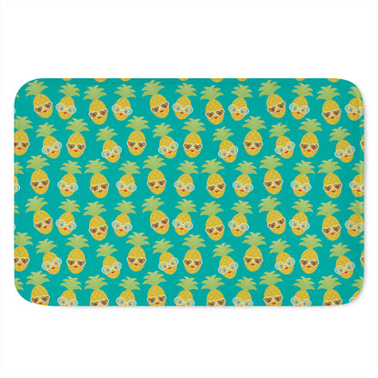Pineapple Emoji Pattern Print Indoor Door Mat