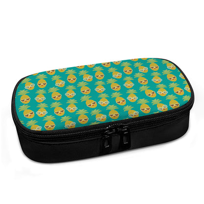 Pineapple Emoji Pattern Print Insulin Cooler Travel Case