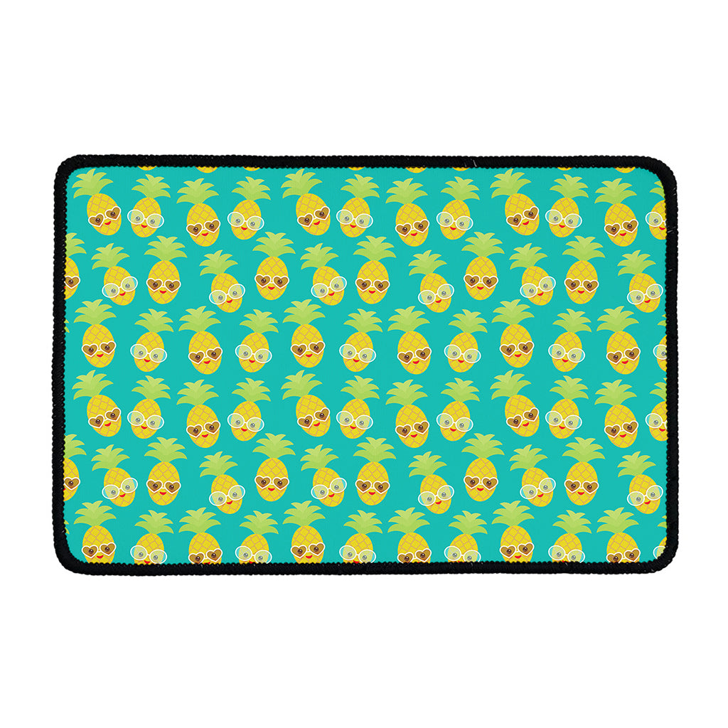 Pineapple Emoji Pattern Print Kitchen Mat