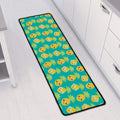 Pineapple Emoji Pattern Print Long Kitchen Mat