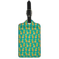 Pineapple Emoji Pattern Print Luggage Tag