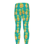 Pineapple Emoji Pattern Print Men's leggings