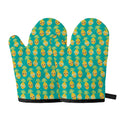 Pineapple Emoji Pattern Print Oven Mitts