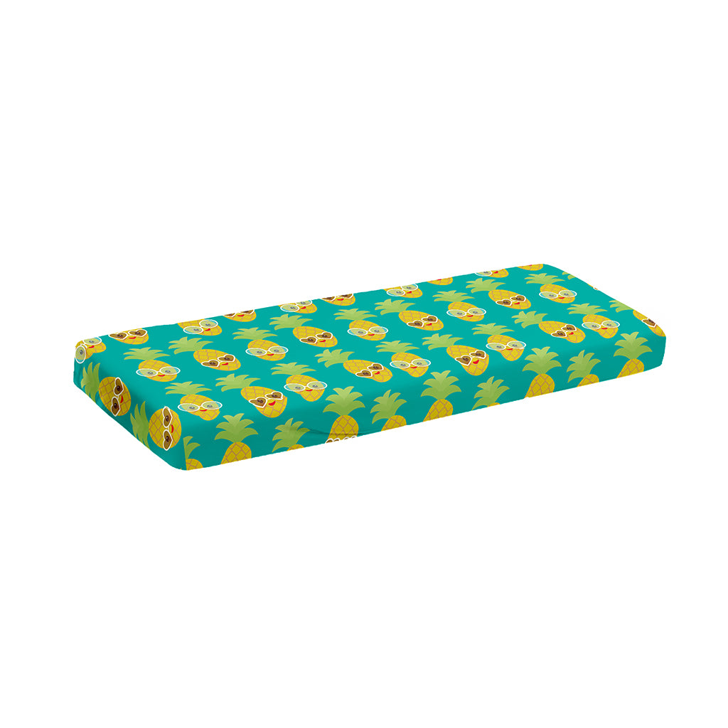 Pineapple Emoji Pattern Print Piano Keyboard Cover