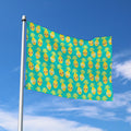 Pineapple Emoji Pattern Print Polyester Flag
