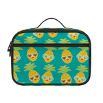 Pineapple Emoji Pattern Print Portable Lunch Bag