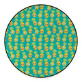 Pineapple Emoji Pattern Print Round Floor Mat