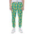 Pineapple Emoji Pattern Print Joggers