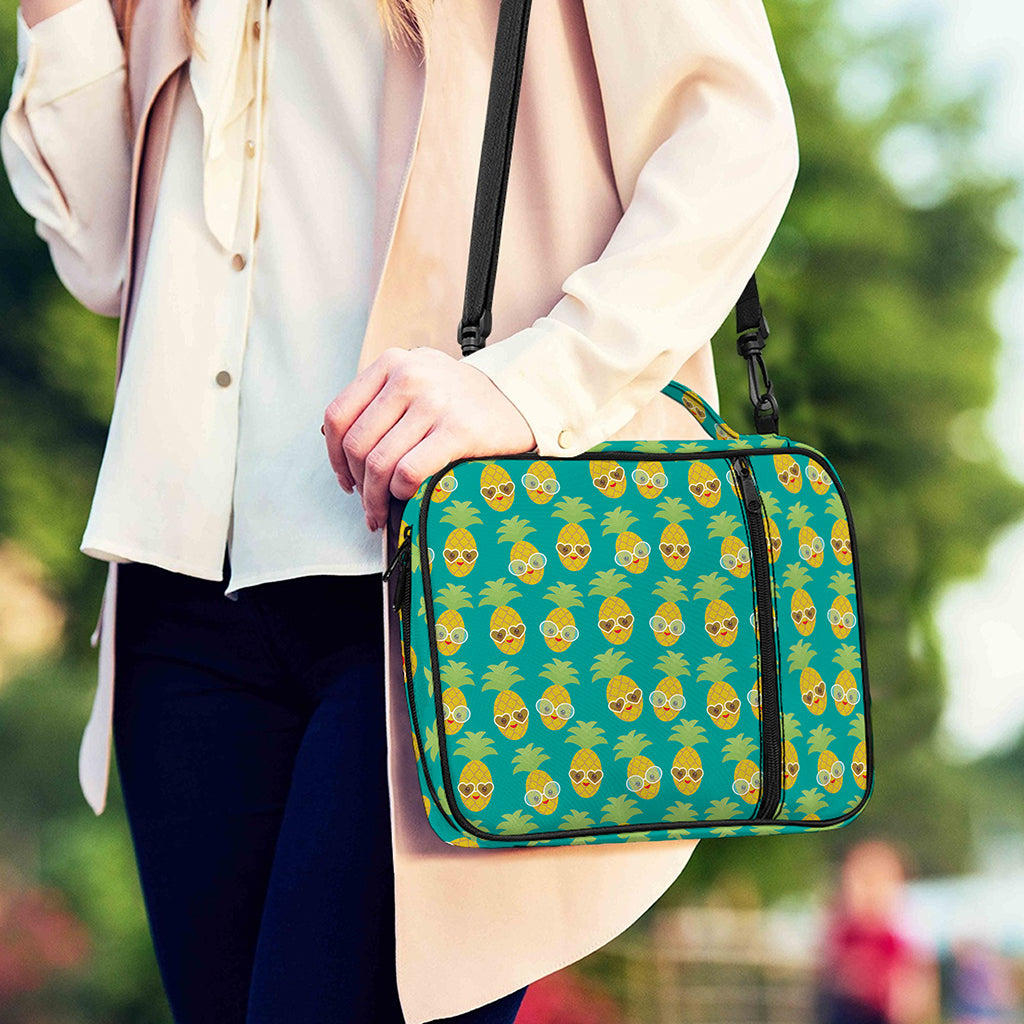 Pineapple Emoji Pattern Print Shoulder Strap Bible Bag