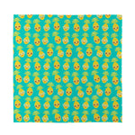 Pineapple Emoji Pattern Print Silk Bandana