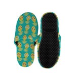 Pineapple Emoji Pattern Print Slippers