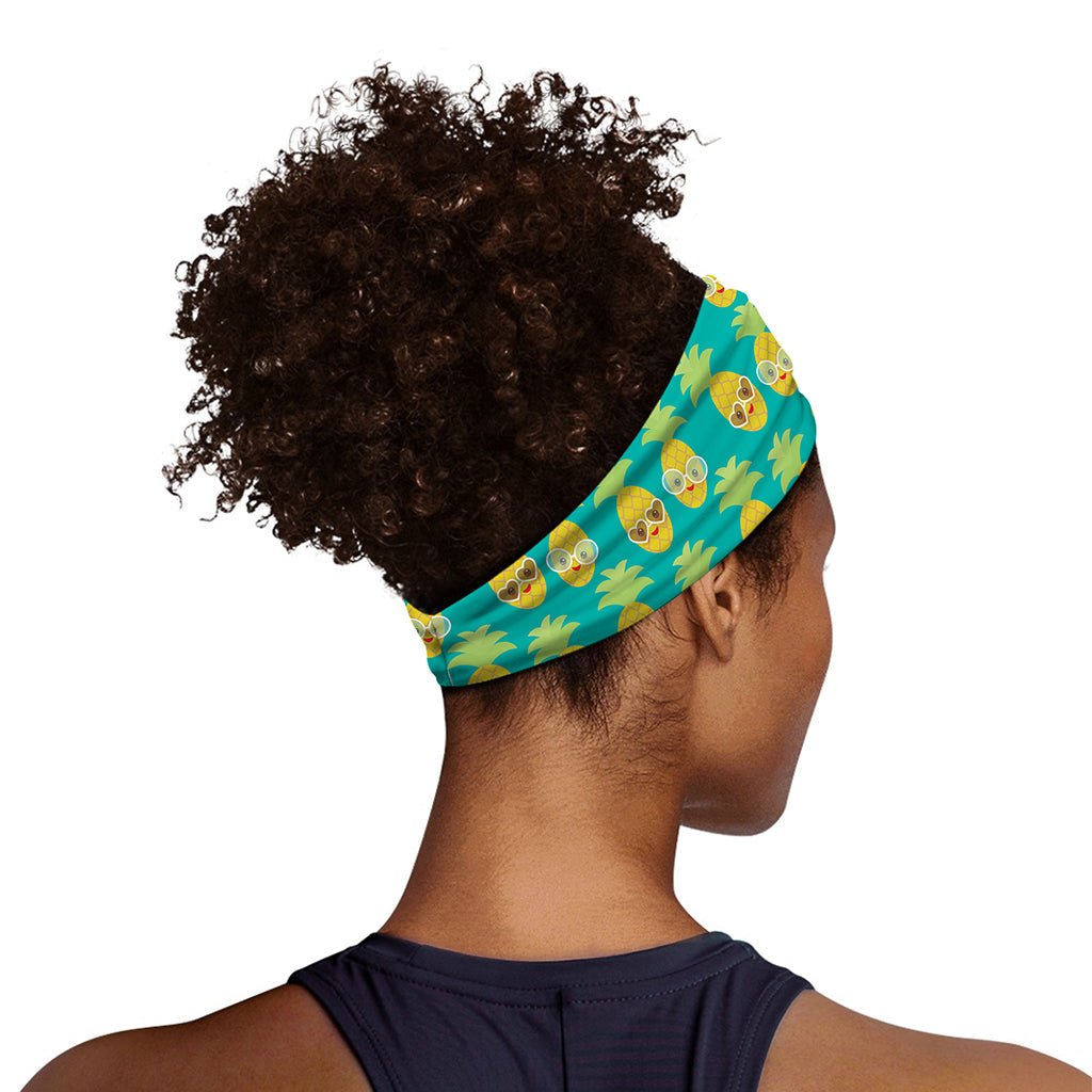 Pineapple Emoji Pattern Print Sports Headband