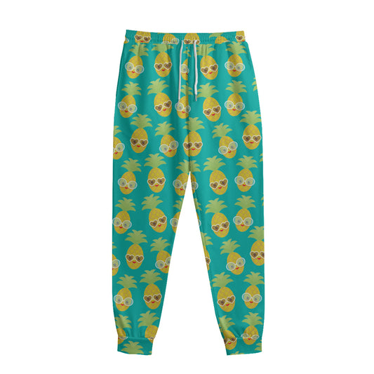 Pineapple Emoji Pattern Print Sweatpants