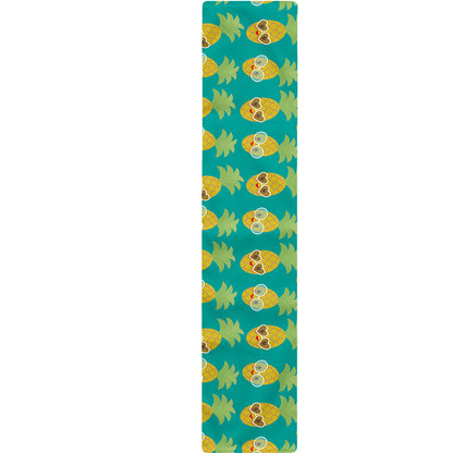 Pineapple Emoji Pattern Print Table Runner