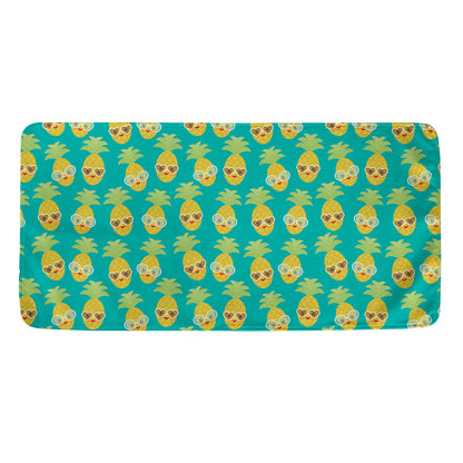 Pineapple Emoji Pattern Print Towel