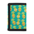 Pineapple Emoji Pattern Print Trifold Wallet